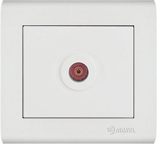 Makel Manolya TV-Buchse Terminal in Weiß Farbe 41001027