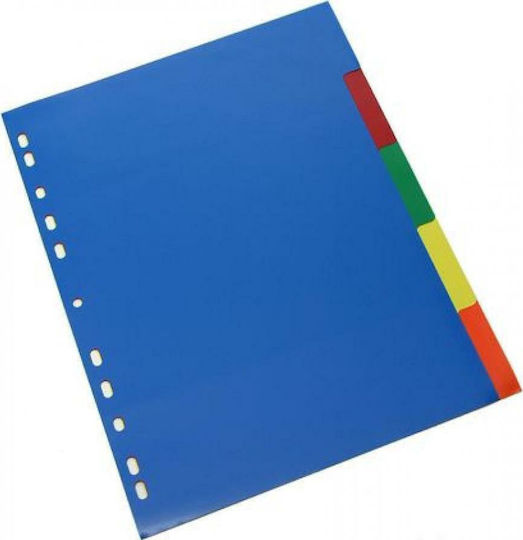 Metron Plastic Dividers for Documents A4 with Holes 5pcs