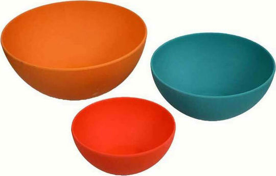 Dexam Bol de Servire Rotund din Bambus 3buc Dexam Bol de Servire Rotund din Bambus 3buc