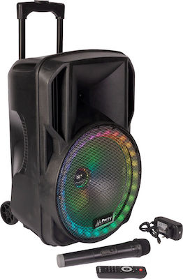 Party Σύστημα Karaoke με Ασύρματα Μικρόφωνα 15RGB σε Μαύρο Χρώμα