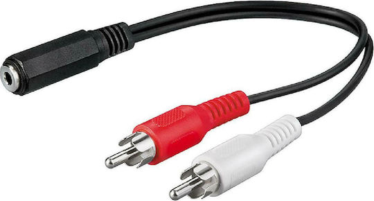 Goobay Converter 3.5mm / RCA female to 3.5mm / RCA male 1pcs 50092