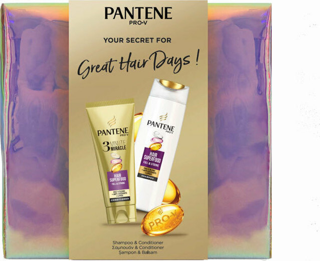 Pantene Pro V Hair Superfood Shampoo 360ml 3 Minute Miracle Conditioner 200ml Skroutz Gr