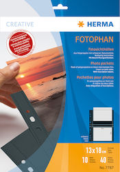 Herma Plastikeinlagen für für Fotos mit Löchern 10Stück Fotophan 13x18cm