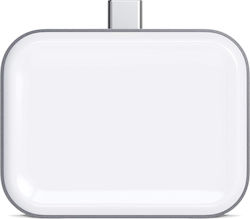 Satechi USB-C Wireless Charging Dock Βάση Φόρτισης σε Γκρι χρώμα για Apple AirPods