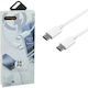 Treqa USB 3.0 Cable USB-C Male - USB-C White 1m