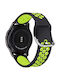 Tech-Protect Softband Armband Silikon Black / Lime (Galaxy Watch 3 45mm)