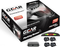 Gear Σύστημα Παρκαρίσματος Αυτοκινήτου με Οθόνη και 4 Αισθητήρες σε Μαύρο Χρώμα Gear Σύστημα Παρκαρίσματος Αυτοκινήτου με Οθόνη και 4 Αισθητήρες σε Μαύρο Χρώμα