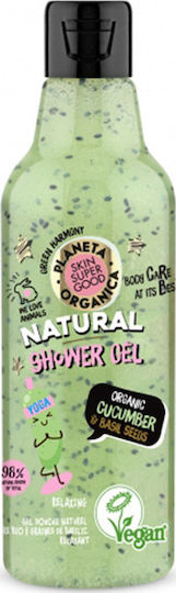 Natura Siberica Organic Cucumber & Basil Seeds Αφρόλουτρο σε Gel Χαλαρωτικό 250ml
