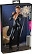 Cottelli Collection Plus Full Body Jumpsuit with Long Sleeves Black