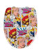 Wenko Pop Art Toilettenbrille Soft-Close Kunststoff 45x38cm Mehrfarbig