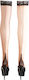 Cottelli Collection Stay-Ups Sexy Κάλτσες Μπεζ