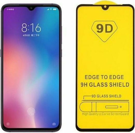 9D Vollkleber Vollflächig gehärtetes Glas (Huawei Y6p)