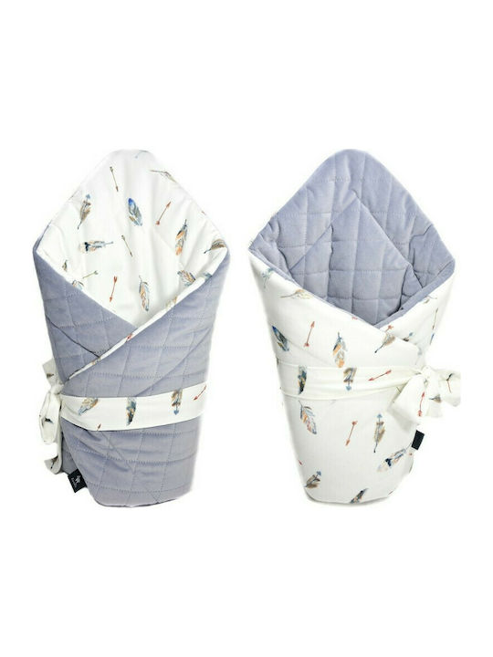 Lanila Pătură Pepinieră Swaddling pături Pure Velvet Con Catifea Gri 75x75cm