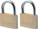 Master Lock CAD40T Steel Padlock Brass with Key Set 40mm 2pcs