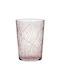 Click Set de Pahare Apă din Sticlă în Culoare Roz 510ml 6buc