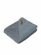 Little Dutch Hooded Baby Bath Towel Pure Blue