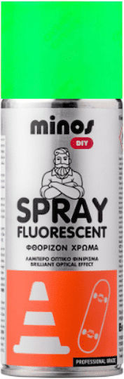 Minos Spray Σπρέι Βαφής Fluorescent Paint με Μεταλλικό Εφέ Πράσινο 400ml