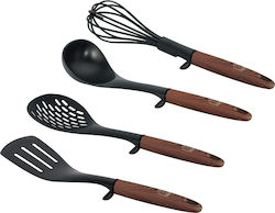 Berlinger Haus Plastic Cooking Utensil Set Brown Ebony Rosewood Collection 4pcs