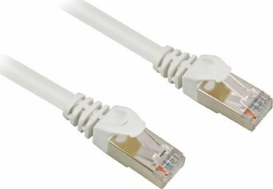 Anga U/UTP Cat.6e (High Speed) Καλώδιο Δικτύου Ethernet 1m Λευκό