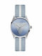 Guess Damen Uhr mit Blau Lederarmband