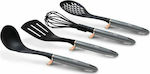 Berlinger Haus Plastic Cooking Utensil Set Gray Moonlight Collection 4pcs