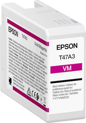 Epson T47A3 UltraChrome Pro 10 Cartuș de cerneală original pentru imprimante InkJet Vivid Magenta (C13T47A300)