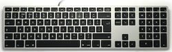 Matias Wired RGB Backlit Aluminum Keyboard for Mac Doar tastatura UK Gri