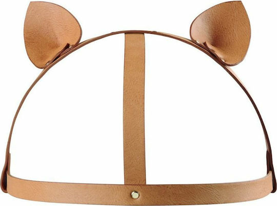 Bijoux Indiscrets Maze Kopf-Harness mit Katzenohren Sexy Stange Braun