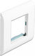 DeLock Easy 45 Βάση Στήριξης Διακόπτη 80x80mm σε Λευκό Χρώμα 81300