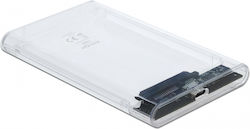 DeLock Твърд диск кутия 2.5" SATA III с връзка ...