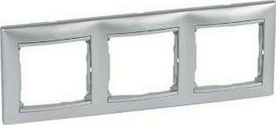 Legrand Valena 3 Positionen Horizontale Montage in Silber Farbe 770153