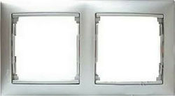 Legrand Valena Switch Frame 2 Positions Horizontal Installation in Silver Color 770152