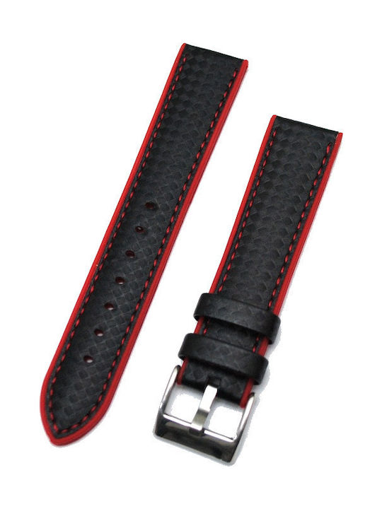 Diloy Straps Curea din piele Negru 20mm