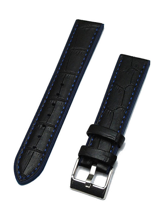 Diloy Straps Curea din piele Negru 20mm