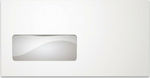 Umschläge Weißer Karton Fensteraufkleber Links 90gr 114 x 229 mm