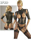 Zado Leather Suspender Set Σετ Black