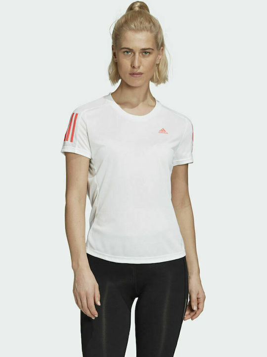 Adidas Own Run Damen Sportlich T-shirt Schnell trocknend Weiß