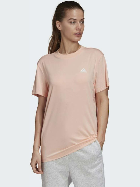 Adidas Must Haves 3-Stripes Women's Sport T-shirt Haze Coral GH3800