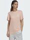 Adidas Must Haves 3-Stripes Women's Athletic T-shirt Haze Coral
