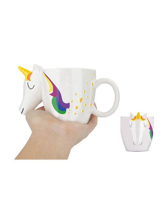 Unicorn Κούπα Κεραμική Πολύχρωμη 400ml