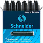 Schneider Replacement Ink for Pen in Black color 6τμχ 6pcs