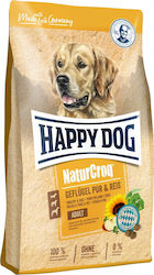 Happy Dog NaturCroq Adult 4kg Trockenfutter für erwachsene Hunde mit Geflügel und Reis