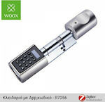 Woox Ηλεκτρονική Κλειδαριά σε Γκρι Χρώμα R7056