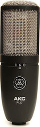 AKG Condensator (diafragmă mare) Microfon XLR Perception 420 Montare Shock Mounted/Clip On Vocal Negru