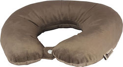 Benzi Polyester Brown Travel Pillow