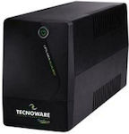 Tecnoware Era Plus 800 UPS Line-Interactive 800VA 560W με 2 Schuko Πρίζες