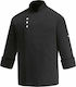 Egochef Coat Chef Black with Long Sleeve