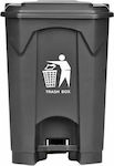 Delta Cleaning Plastic Coș de gunoi Deșeuri cu Pedală 45lt Gri