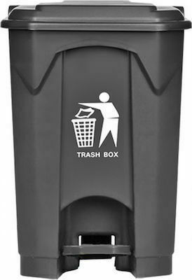 Delta Cleaning Plastic Waste Bin 45lt with Pedal Gray