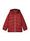 Name It Waterproof Kids Quilted Jacket short Hooded Red